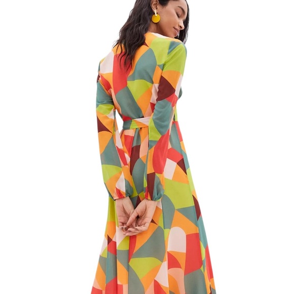 Anthropologie NEW! Hutch Lysette Wrap Maxi Dress NWT SZLP - Picture 12 of 13